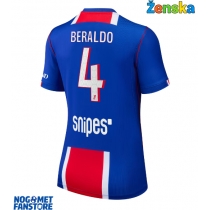 Paris Saint-Germain Lucas Beraldo #4 Domaci Dres za Ženska 2026-27 Kratak Rukav